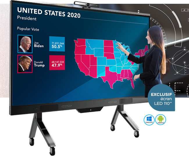 L’ÉCRAN TACTILE QUI DYNAMISE VOS PRÉSENTATIONS